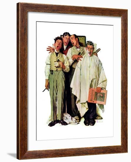 "Barbershop Quartet", September 26,1936-Norman Rockwell-Framed Giclee Print