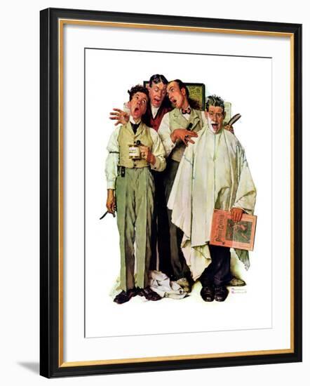 "Barbershop Quartet", September 26,1936-Norman Rockwell-Framed Giclee Print