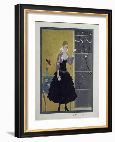 Barbier Black Dress-Vintage Apple Collection-Framed Giclee Print