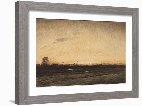 Barbizon, le crépuscule, près de la porte aux Vaches-Félix Ziem-Framed Giclee Print