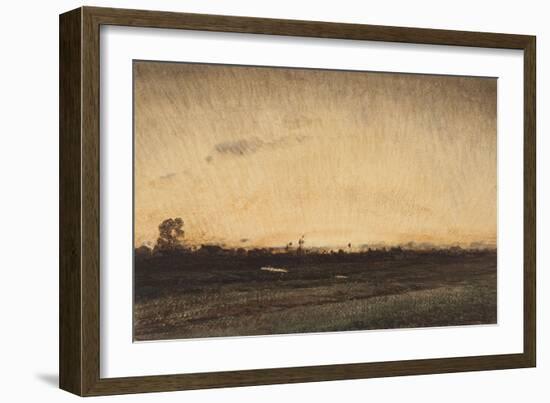 Barbizon, le crépuscule, près de la porte aux Vaches-Félix Ziem-Framed Giclee Print