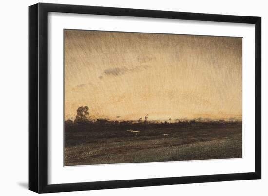 Barbizon, le crépuscule, près de la porte aux Vaches-Félix Ziem-Framed Giclee Print