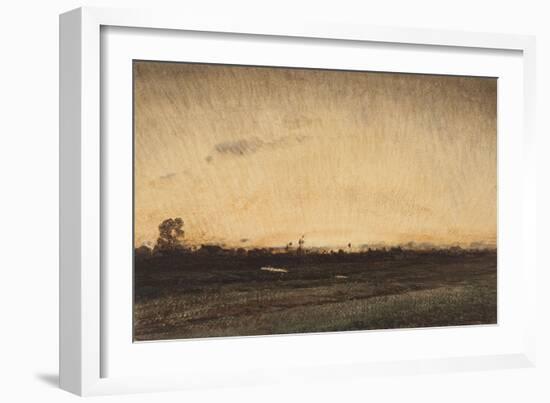 Barbizon, le crépuscule, près de la porte aux Vaches-Félix Ziem-Framed Giclee Print