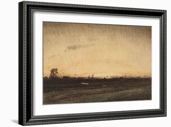 Barbizon, le crépuscule, près de la porte aux Vaches-Félix Ziem-Framed Giclee Print