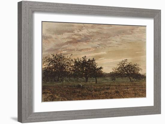 Barbizon: le crépuscule-Félix Ziem-Framed Giclee Print