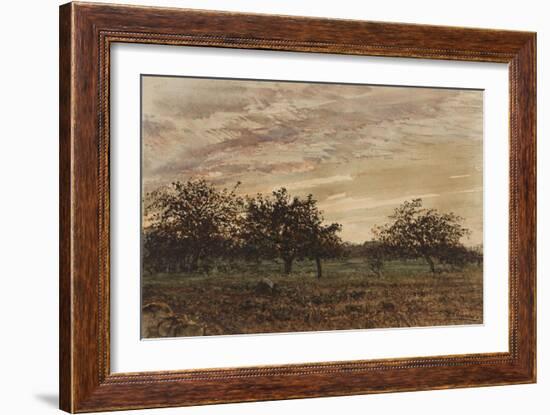 Barbizon: le crépuscule-Félix Ziem-Framed Giclee Print