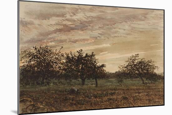 Barbizon: le crépuscule-Félix Ziem-Mounted Giclee Print