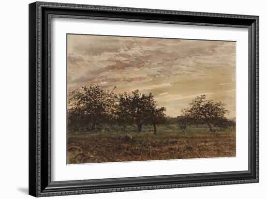 Barbizon: le crépuscule-Félix Ziem-Framed Giclee Print