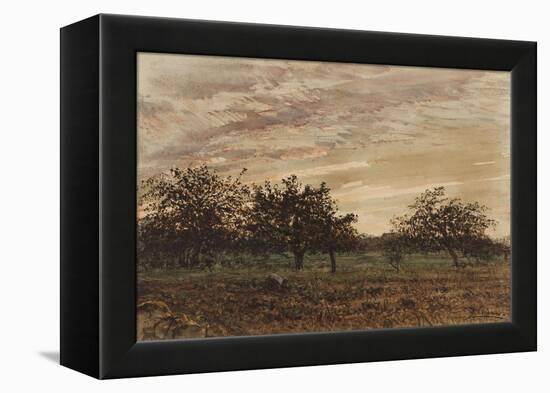 Barbizon: le crépuscule-Félix Ziem-Framed Premier Image Canvas