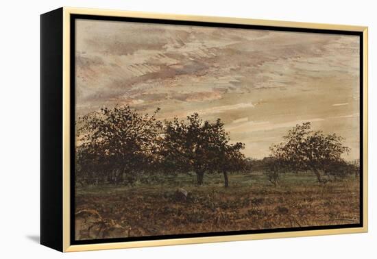 Barbizon: le crépuscule-Félix Ziem-Framed Premier Image Canvas