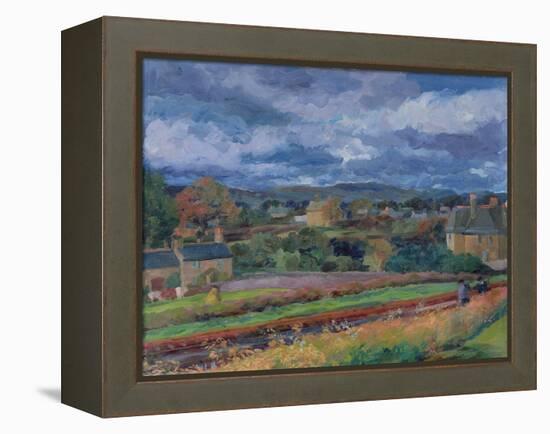 Barbon from the Railway Line - Autumn, 1956-Stephen Harris-Framed Premier Image Canvas