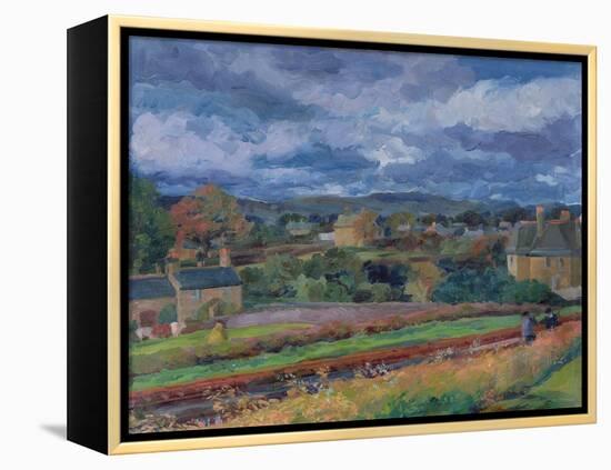 Barbon from the Railway Line - Autumn, 1956-Stephen Harris-Framed Premier Image Canvas