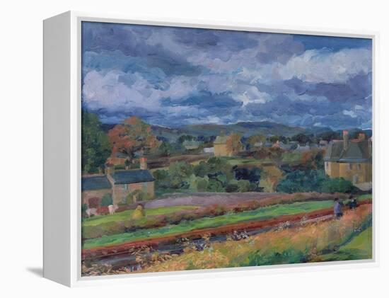 Barbon from the Railway Line - Autumn, 1956-Stephen Harris-Framed Premier Image Canvas