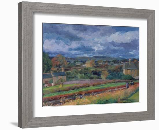 Barbon from the Railway Line - Autumn, 1956-Stephen Harris-Framed Giclee Print