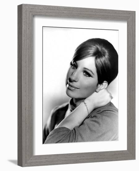 Barbra Streisand, Portrait from Funny Girl, 1968-null-Framed Photo