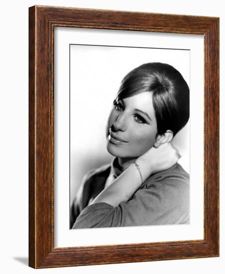 Barbra Streisand, Portrait from Funny Girl, 1968-null-Framed Photo