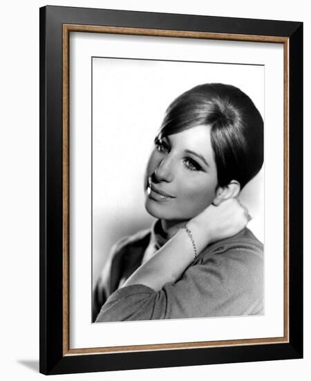 Barbra Streisand, Portrait from Funny Girl, 1968-null-Framed Photo