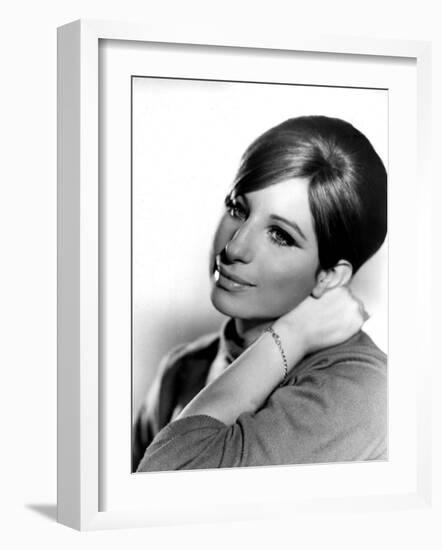 Barbra Streisand, Portrait from Funny Girl, 1968-null-Framed Photo