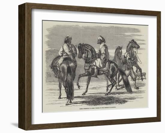 Barbs Presented to Queen Victoria by the Emperor of Morocco-null-Framed Giclee Print