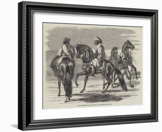Barbs Presented to Queen Victoria by the Emperor of Morocco-null-Framed Giclee Print
