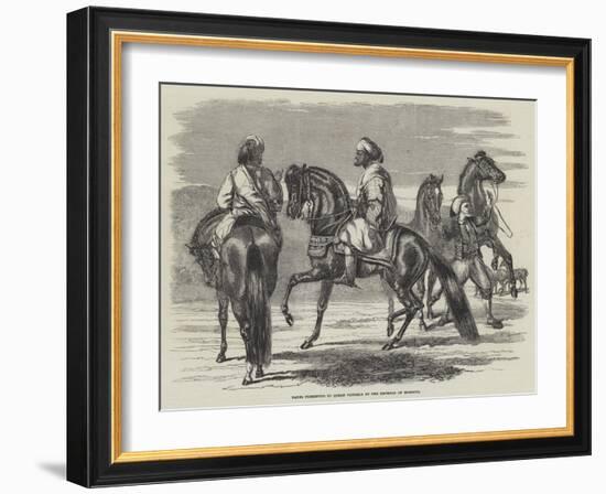 Barbs Presented to Queen Victoria by the Emperor of Morocco-null-Framed Giclee Print