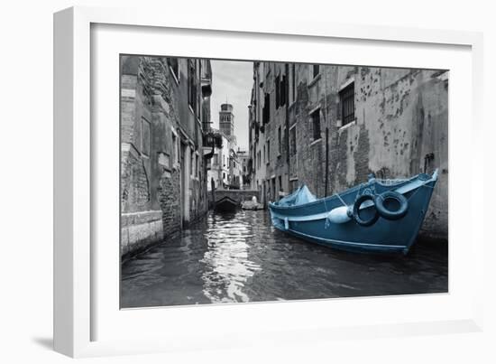 Barca Blue-Anna Polanski-Framed Art Print