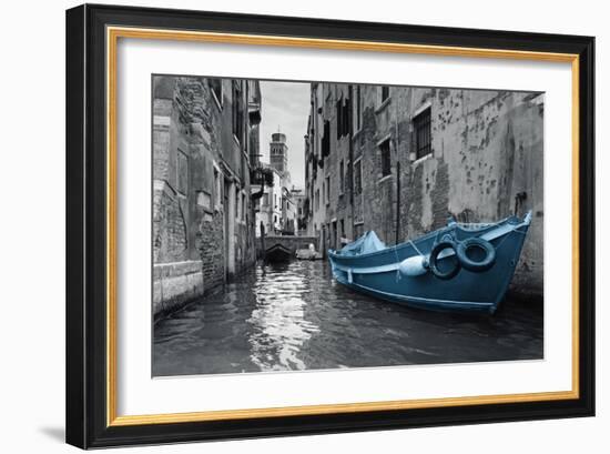 Barca Blue-Anna Polanski-Framed Art Print