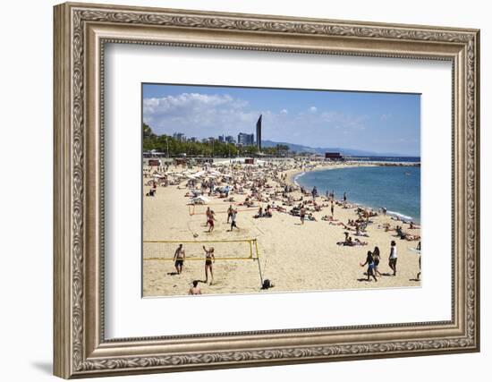 Barcelona Beach, Barcelona, Catalonia, Spain-Mark Mawson-Framed Photographic Print