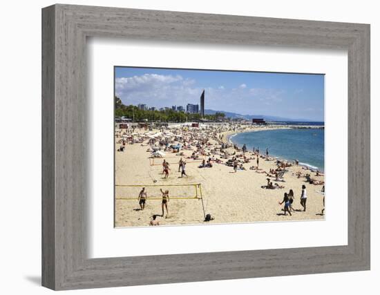 Barcelona Beach, Barcelona, Catalonia, Spain-Mark Mawson-Framed Photographic Print