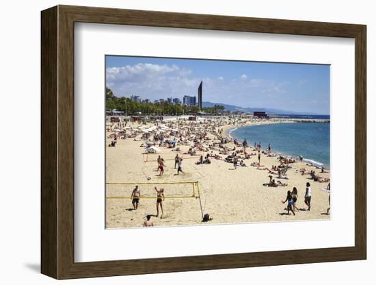 Barcelona Beach, Barcelona, Catalonia, Spain-Mark Mawson-Framed Photographic Print