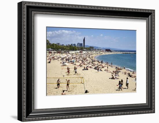 Barcelona Beach, Barcelona, Catalonia, Spain-Mark Mawson-Framed Photographic Print