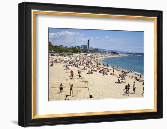 Barcelona Beach, Barcelona, Catalonia, Spain-Mark Mawson-Framed Photographic Print