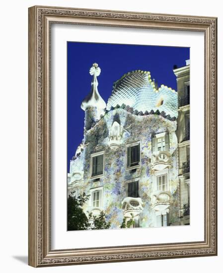 Barcelona, Casa Batllo, Spain-Steve Vidler-Framed Photographic Print