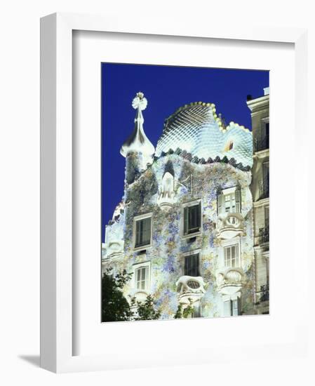 Barcelona, Casa Batllo, Spain-Steve Vidler-Framed Photographic Print