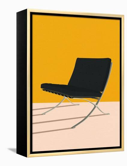 Barcelona Chair by Mies Van Der Rohe-Rosi Feist-Framed Premier Image Canvas