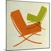 Barcelona Chairs II-Anita Nilsson-Mounted Art Print