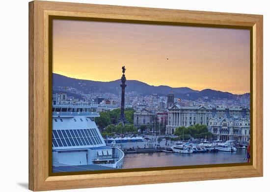 Barcelona Marina, Barcelona, Catalonia, Spain-Mark Mawson-Framed Premier Image Canvas