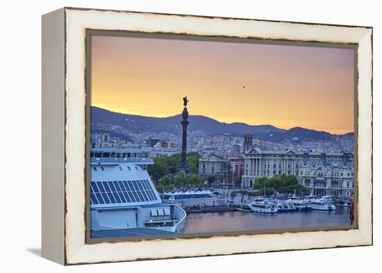 Barcelona Marina, Barcelona, Catalonia, Spain-Mark Mawson-Framed Premier Image Canvas