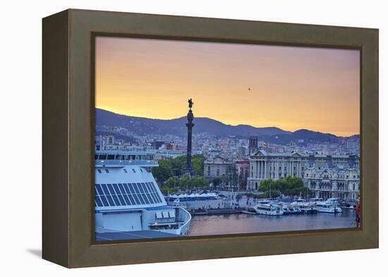 Barcelona Marina, Barcelona, Catalonia, Spain-Mark Mawson-Framed Premier Image Canvas