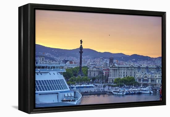 Barcelona Marina, Barcelona, Catalonia, Spain-Mark Mawson-Framed Premier Image Canvas