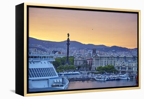 Barcelona Marina, Barcelona, Catalonia, Spain-Mark Mawson-Framed Premier Image Canvas