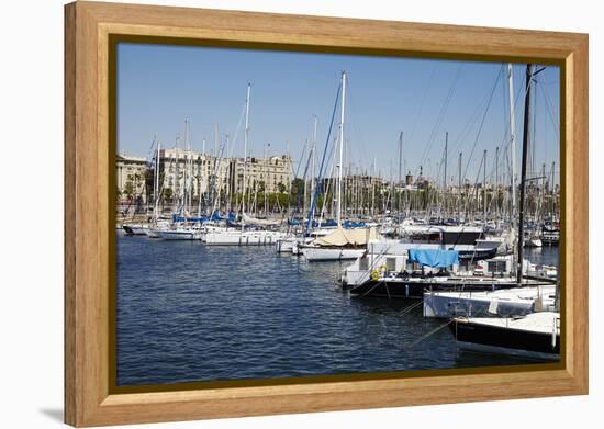 Barcelona Marina, Barcelona, Catalonia, Spain-Mark Mawson-Framed Premier Image Canvas