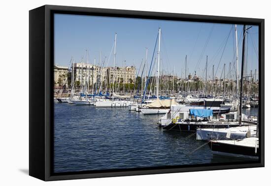 Barcelona Marina, Barcelona, Catalonia, Spain-Mark Mawson-Framed Premier Image Canvas