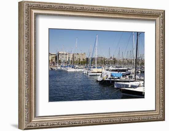 Barcelona Marina, Barcelona, Catalonia, Spain-Mark Mawson-Framed Photographic Print