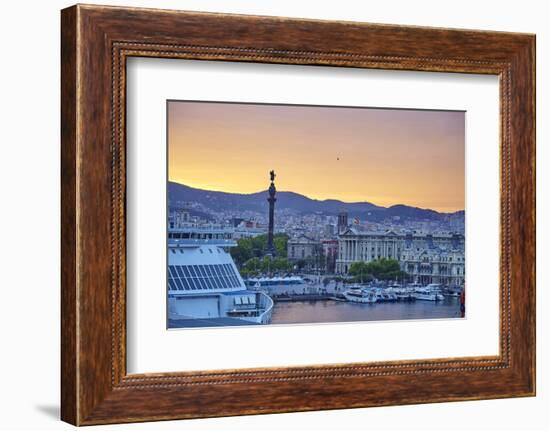 Barcelona Marina, Barcelona, Catalonia, Spain-Mark Mawson-Framed Photographic Print