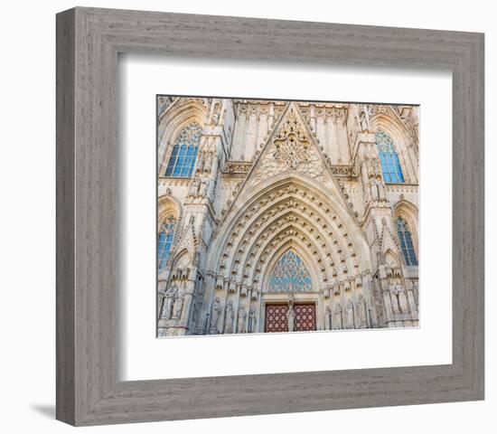 Barcelona Sagrada FamiliaGate-null-Framed Premium Giclee Print