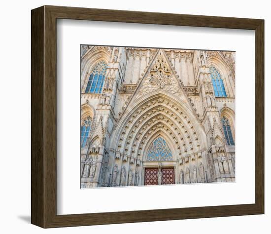 Barcelona Sagrada FamiliaGate-null-Framed Premium Giclee Print