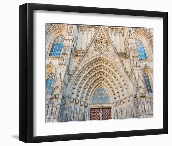 Barcelona Sagrada FamiliaGate-null-Framed Art Print