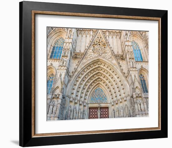 Barcelona Sagrada FamiliaGate-null-Framed Art Print