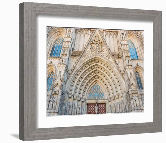 Barcelona Sagrada FamiliaGate-null-Framed Art Print